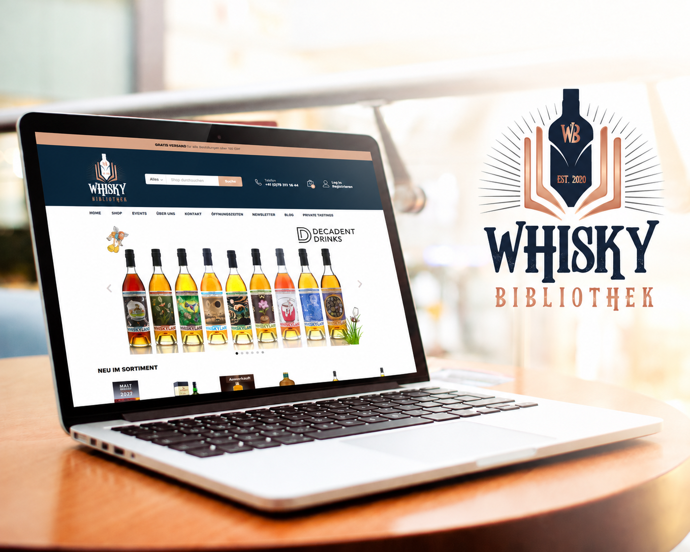 Whisky Bibliothek website